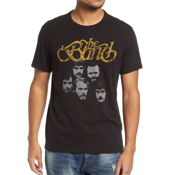 John Varvatos Other - John Varvatos Men's The Band Group Retro Classic Rock Graphic Crew T-Shirt Black
